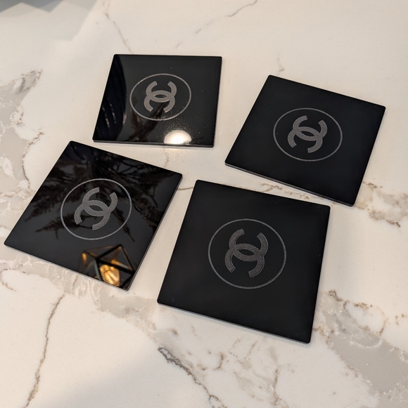 Chanel Black Coasters Set - Picture 5 of 5